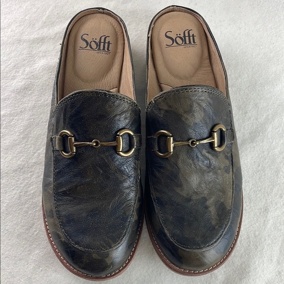Sofft Camo Leather Slip-On Loafers Size 8.5 - Picture 2 of 10